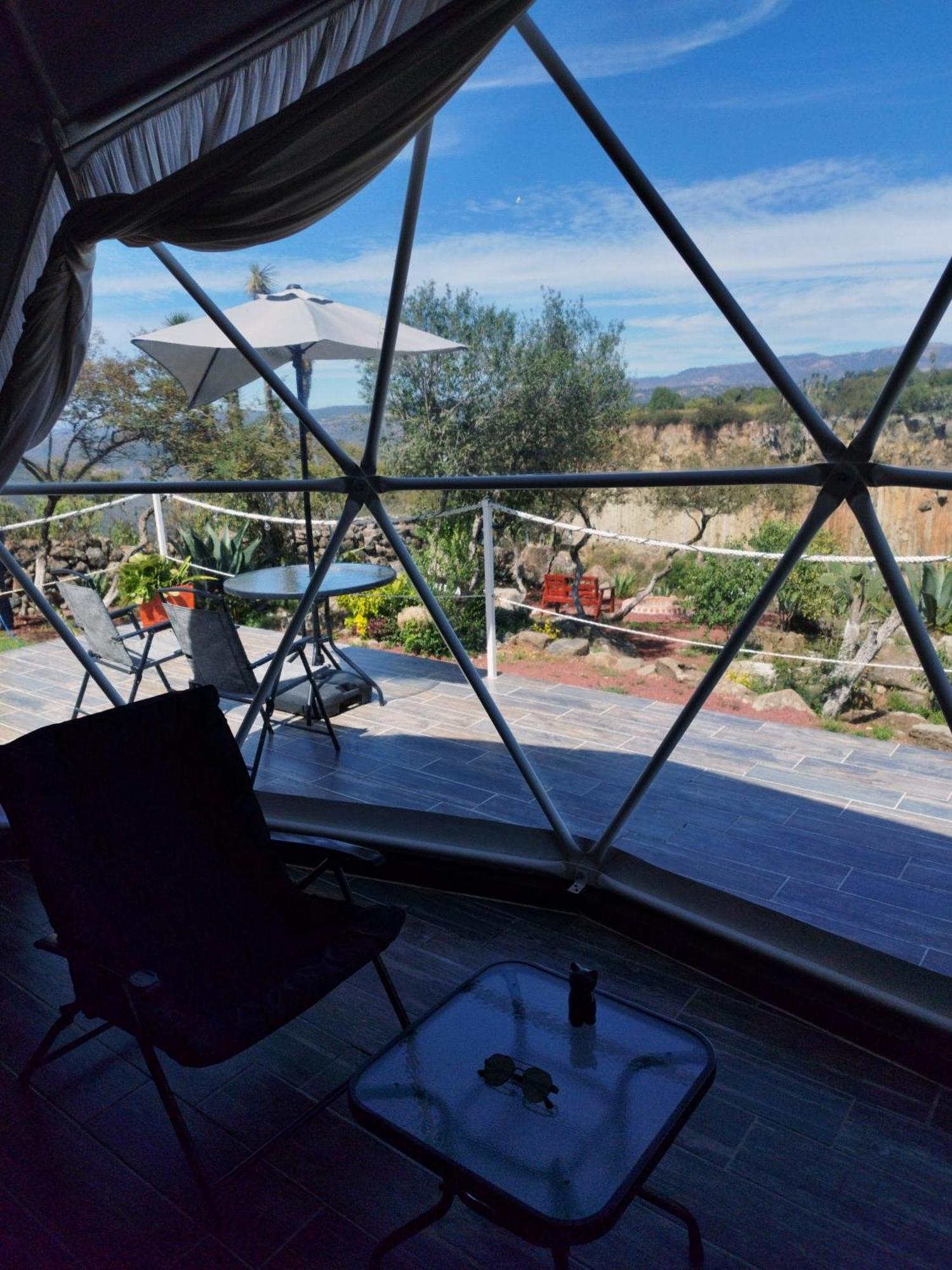 El Gato Glamping Con Vista A Prismas Basalticos Hotel Huasca de Ocampo Kültér fotó