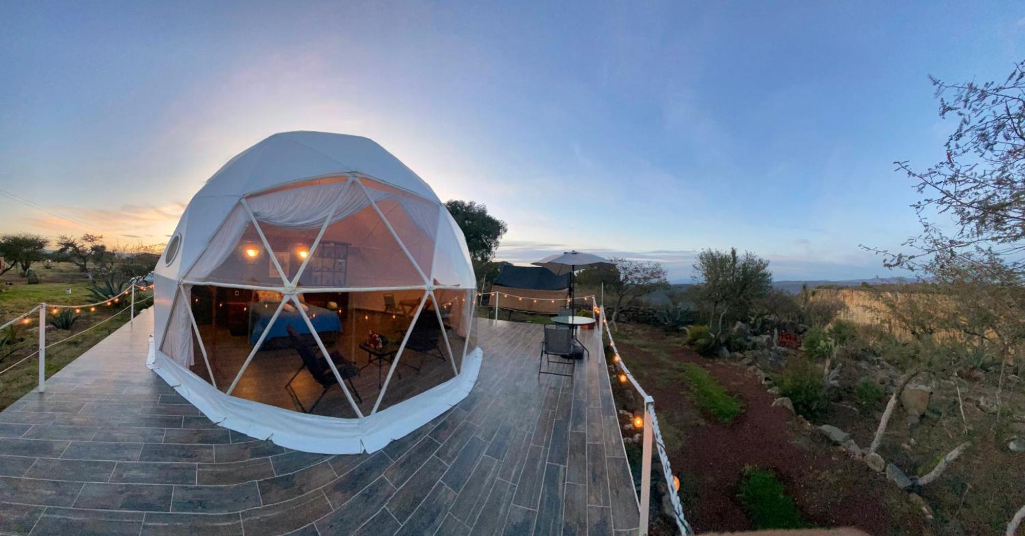 El Gato Glamping Con Vista A Prismas Basalticos Hotel Huasca de Ocampo Kültér fotó