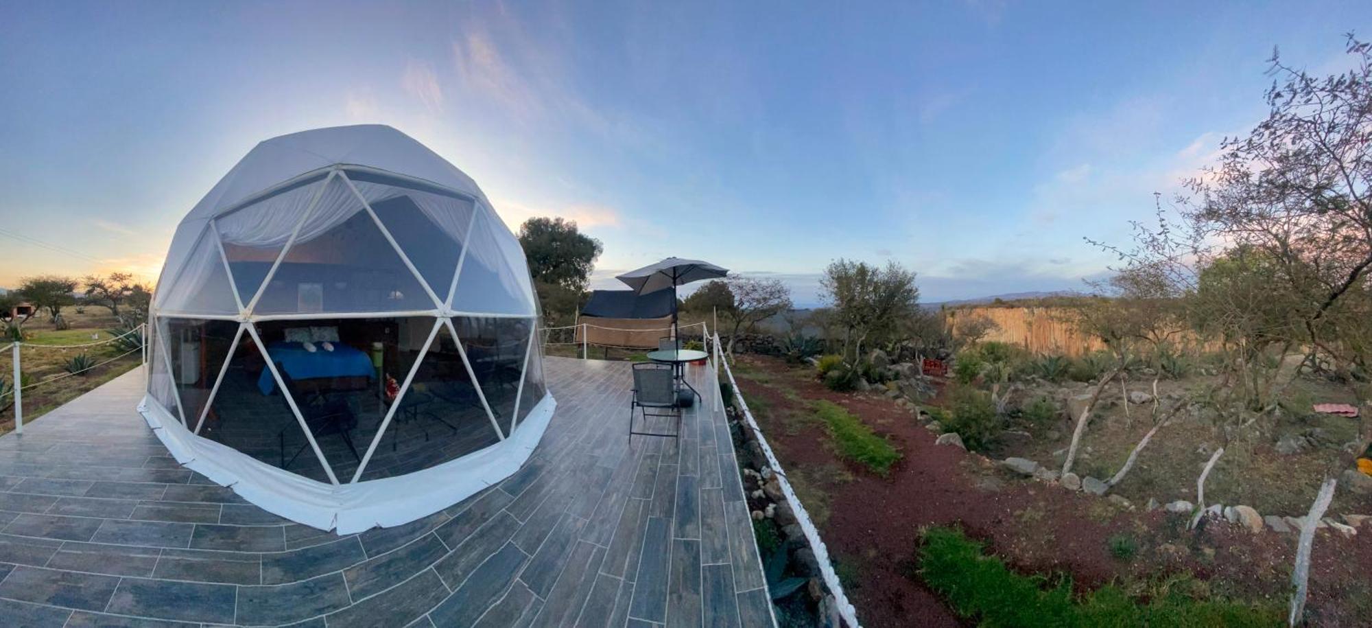 El Gato Glamping Con Vista A Prismas Basalticos Hotel Huasca de Ocampo Kültér fotó