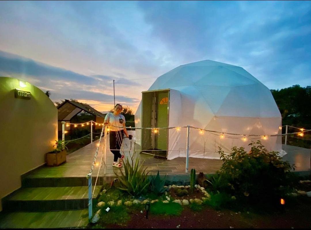 El Gato Glamping Con Vista A Prismas Basalticos Hotel Huasca de Ocampo Kültér fotó