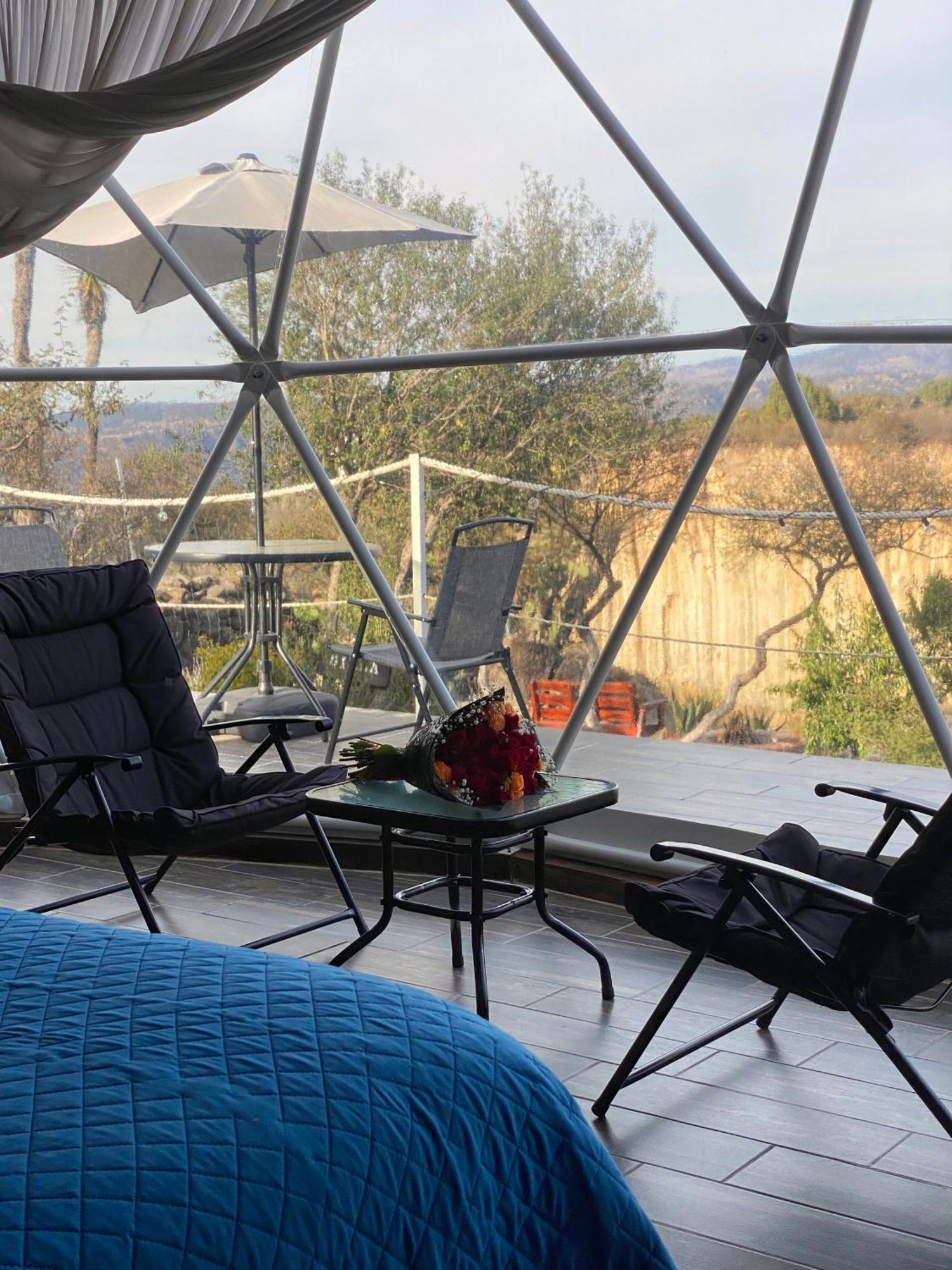 El Gato Glamping Con Vista A Prismas Basalticos Hotel Huasca de Ocampo Kültér fotó