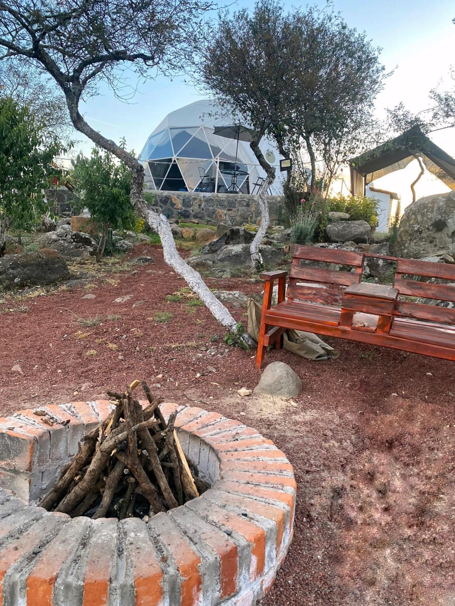 El Gato Glamping Con Vista A Prismas Basalticos Hotel Huasca de Ocampo Kültér fotó