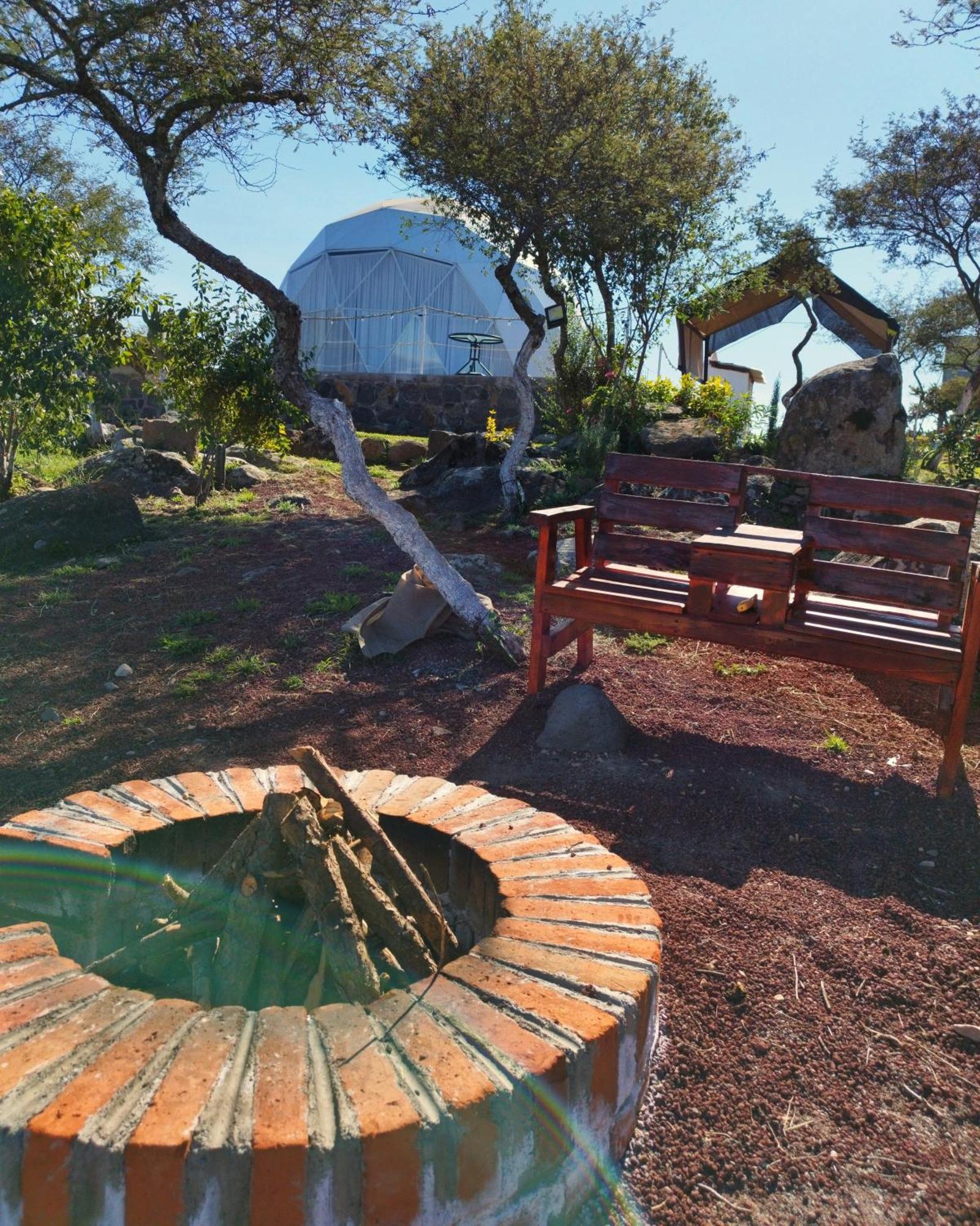 El Gato Glamping Con Vista A Prismas Basalticos Hotel Huasca de Ocampo Kültér fotó